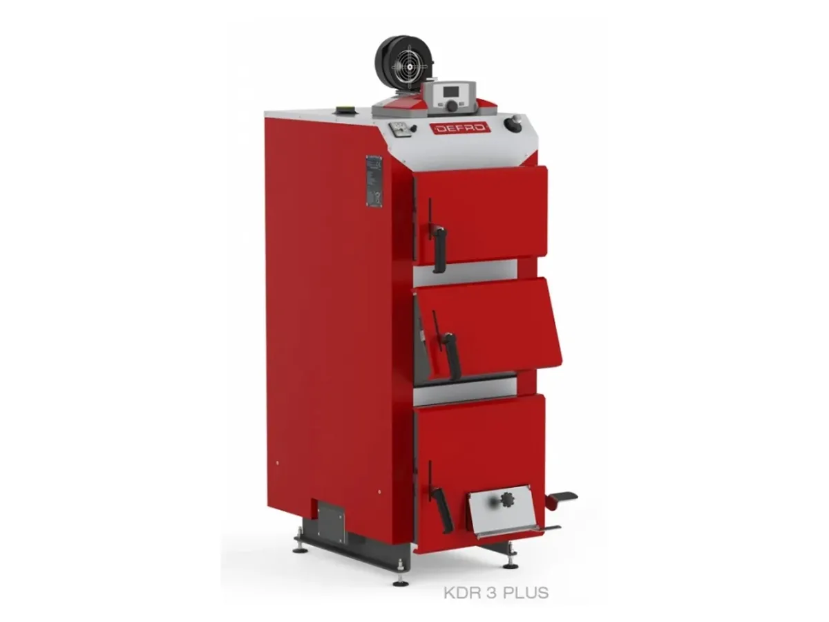 Cazan pe combustibil solid cu incarcare manuala DEFRO KDR PLUS 3 A 25 kW