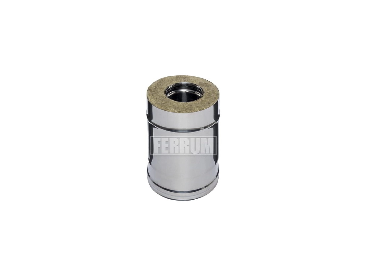 Труба дымоходная утеплённая FERRUM d.180-280 мм, L-250 мм (inox 430/0,5 мм)