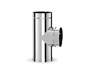 Тройник дымоходный 90° SOLINOX d.150 (inox 316L)
