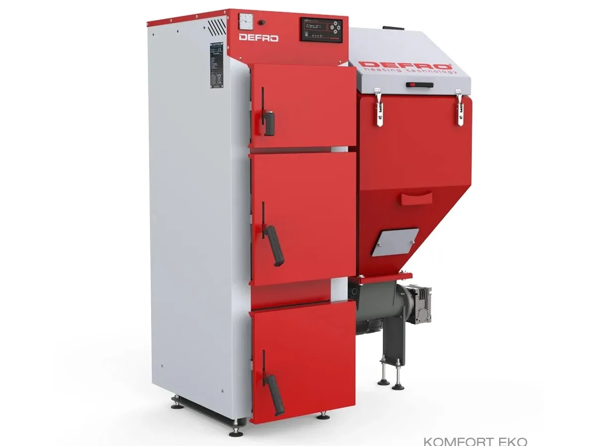 Cazan pe combustibil solid cu alimentare automata DEFRO KOMFORT EKO 5 KLASA ECODESIGN 40 kW