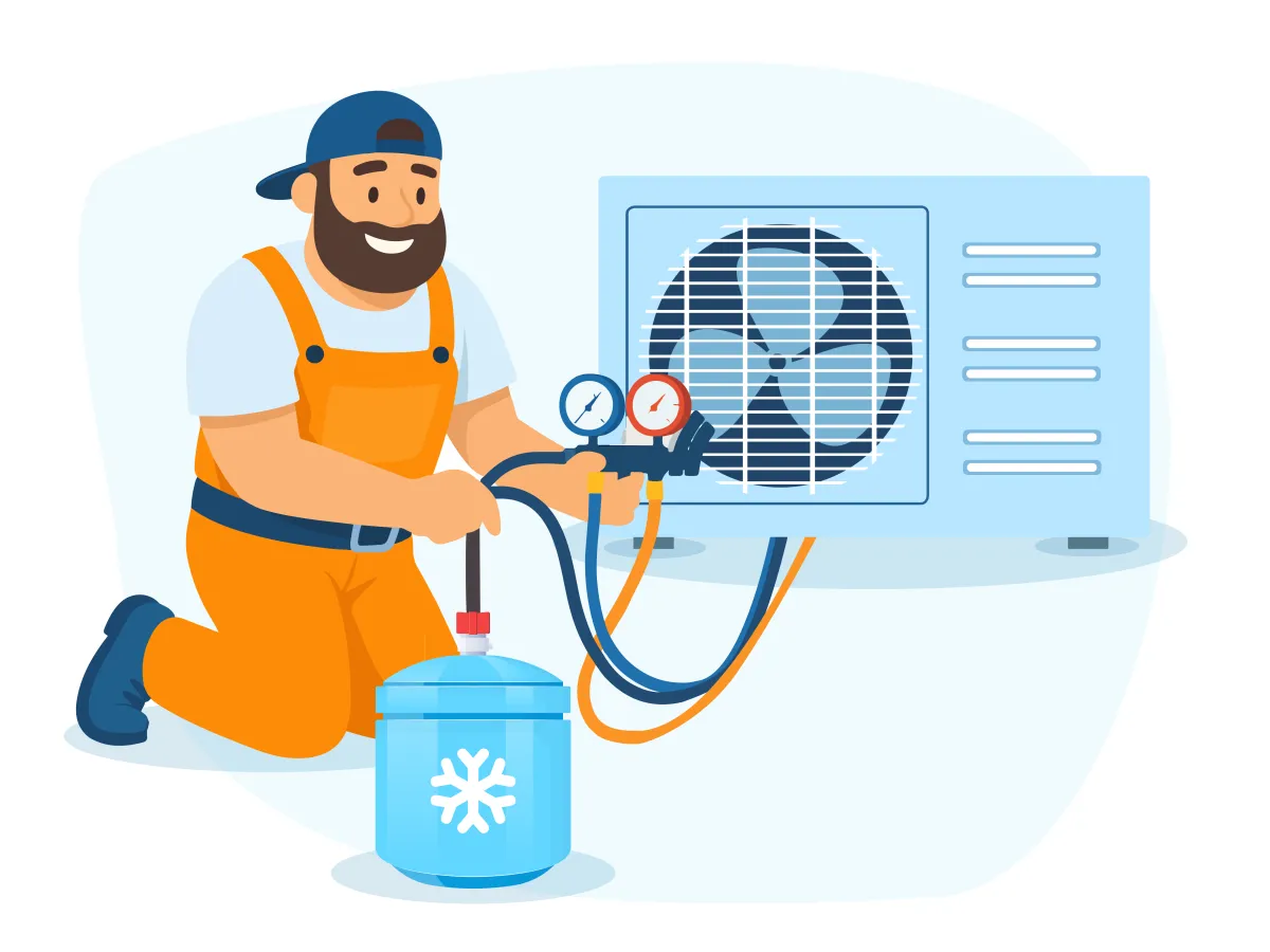 Serviciu de alimentare cu agent frigorific pentru aparatele de aer condiționat de 9000 BTU