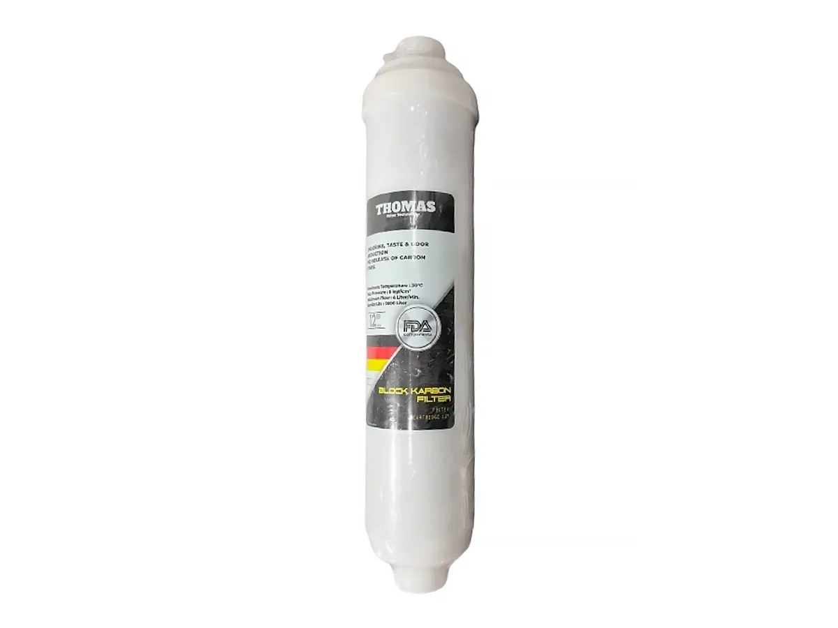 Filtru cu carbon presat Thomas carbon Block inline 2.5''