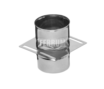 Площадка монтажная одностенная FERRUM d.130 мм (inox 430/0,8 мм)