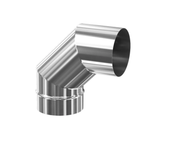Unghi 90° pentru cos de fum CORAX d.160 mm (inox 304)