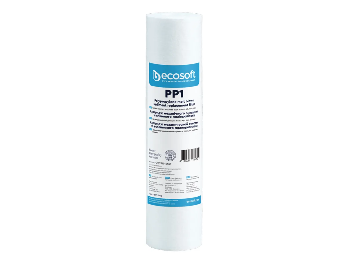 Cartus din polipropilena ECOSOFT 2,5x10, 1 MKM, (CPV25101ECOEXP)