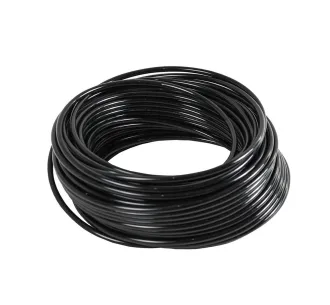 Трубка 1/4" чёрная 1 m