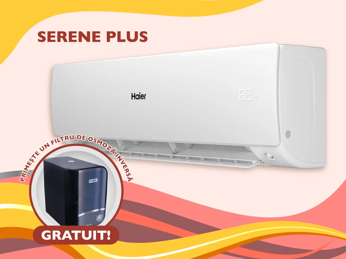 Conditioner HAIER SERENE Plus DC Inverter R32 AS71SEPHRA-MW 1U71WEPFRA-SH Alb mat (Încălzire pana la - 20°C)