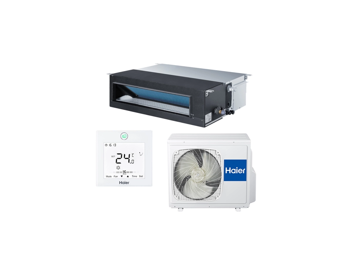 Кондиционер инверторный канальный Medium ESP HAIER AD35S2SM3FA/1U35S2SM1FA