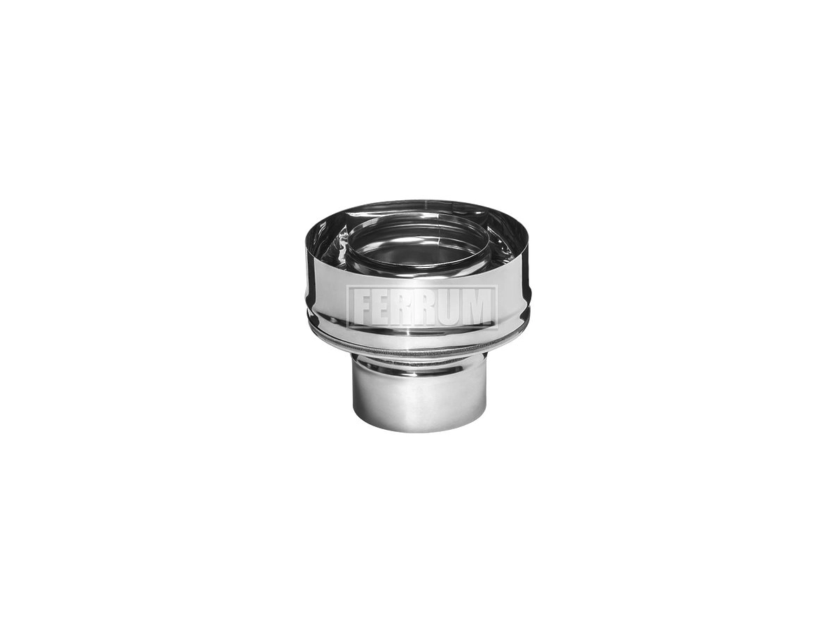 Переходник F-M FERRUM d.200x180 мм (inox 430/0,5 мм)