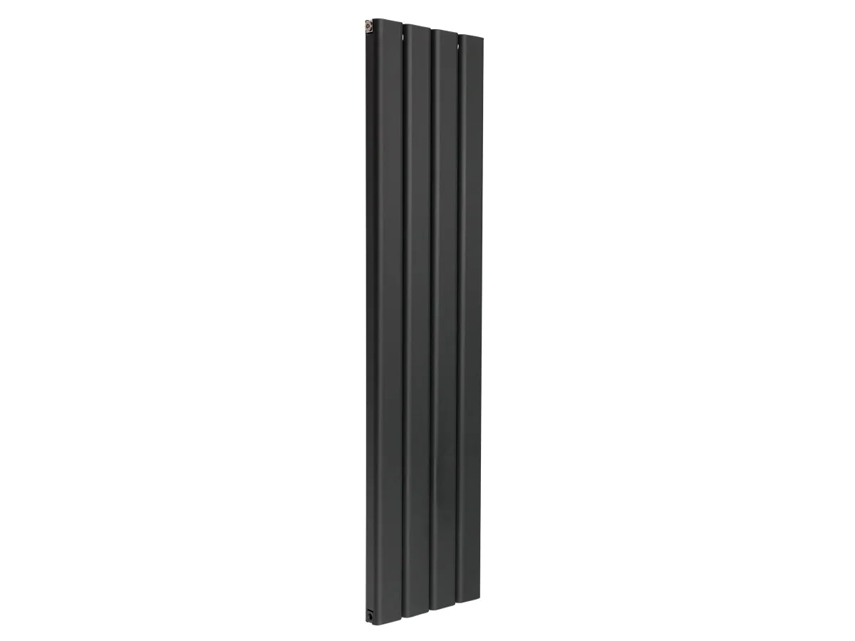 Calorifer decorativ LOJIMAX, colectia  DIAMOND DOUBLE inaltimea 300 mm. latimea 296 mm. negru mat