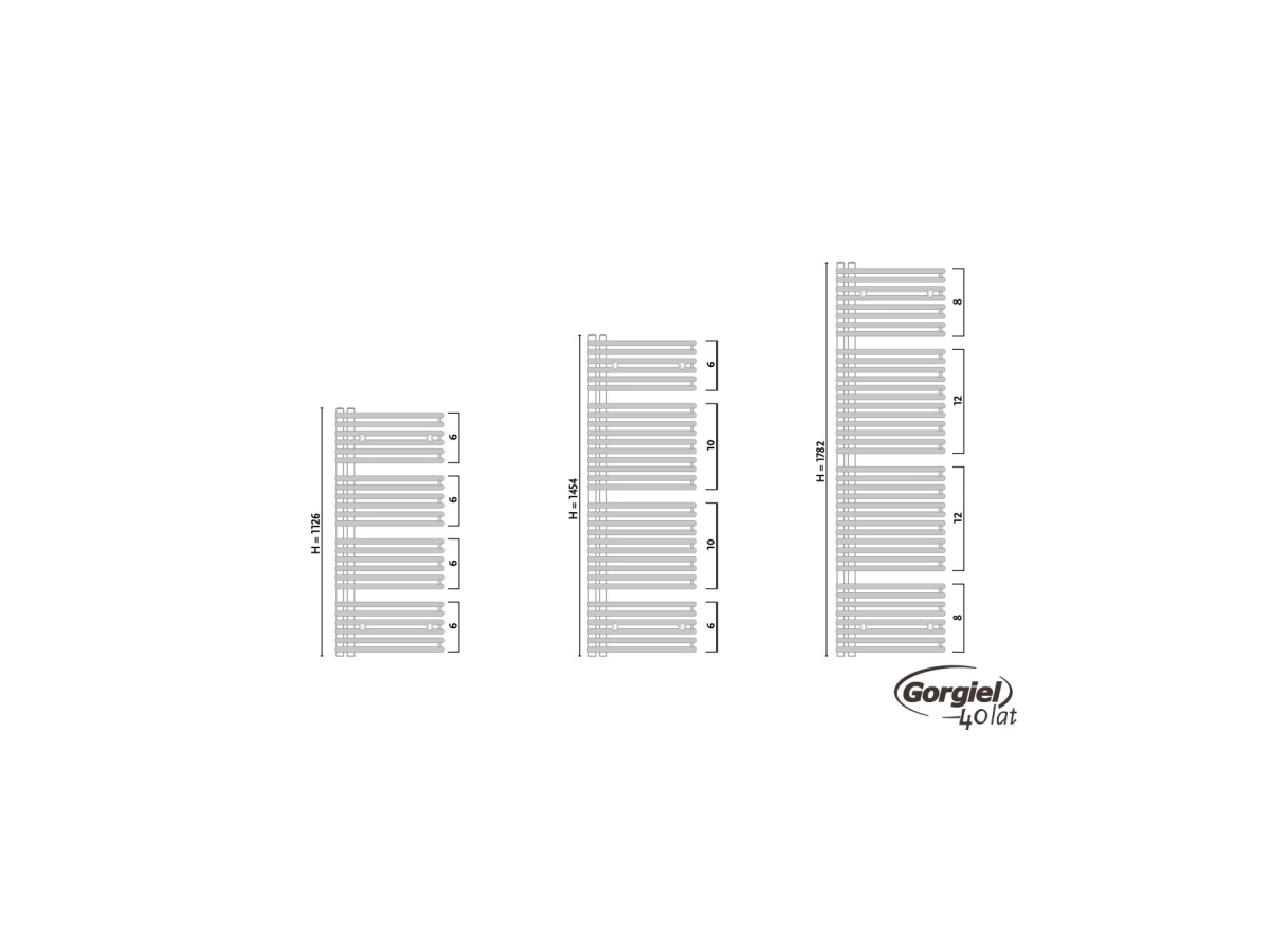 Uscator de prosoape design GORGIEL CETUS ACE 100/50