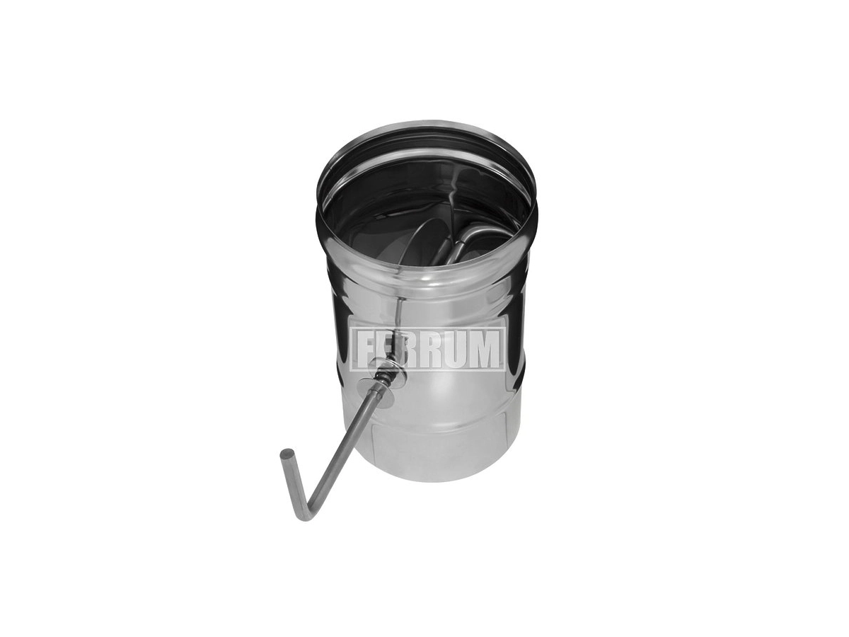 Шибер FERRUM d.130 мм (inox 430/0,5 мм)