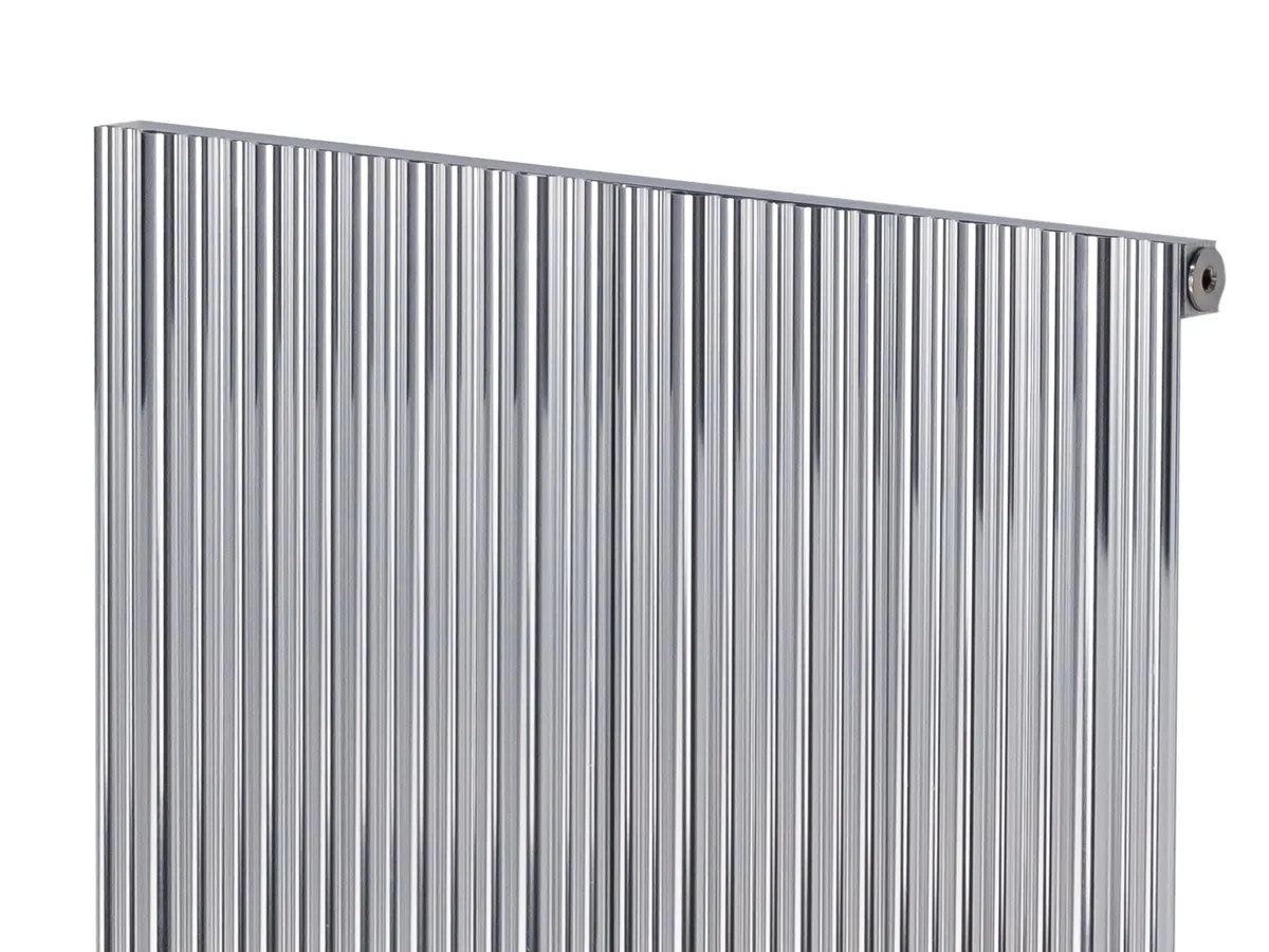 Calorifer decorativ LOJIMAX, colectia BAMBOO inaltimea 300 mm. latimea 239 mm. CHROME ANODISING