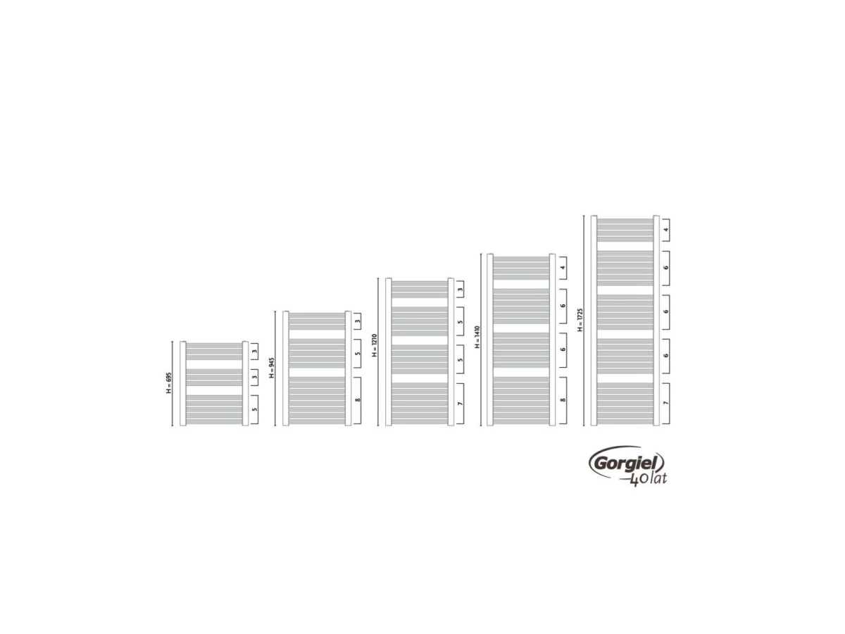 Uscator de prosoape design GORGIEL NADIR DR AD-DR 70/55