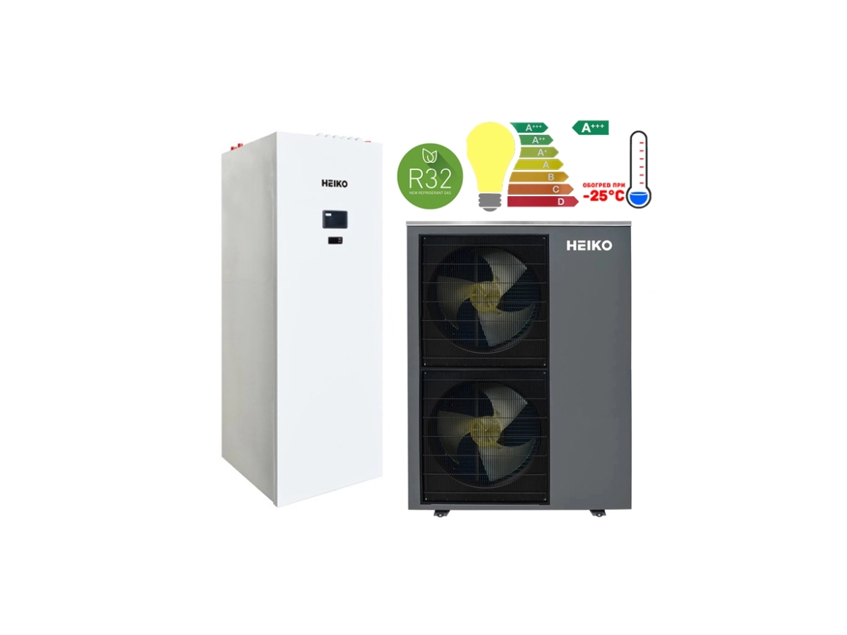 Тепловой насос Heiko THERMAL Plus 15 kW моноблок с гидромодулем и бойлером