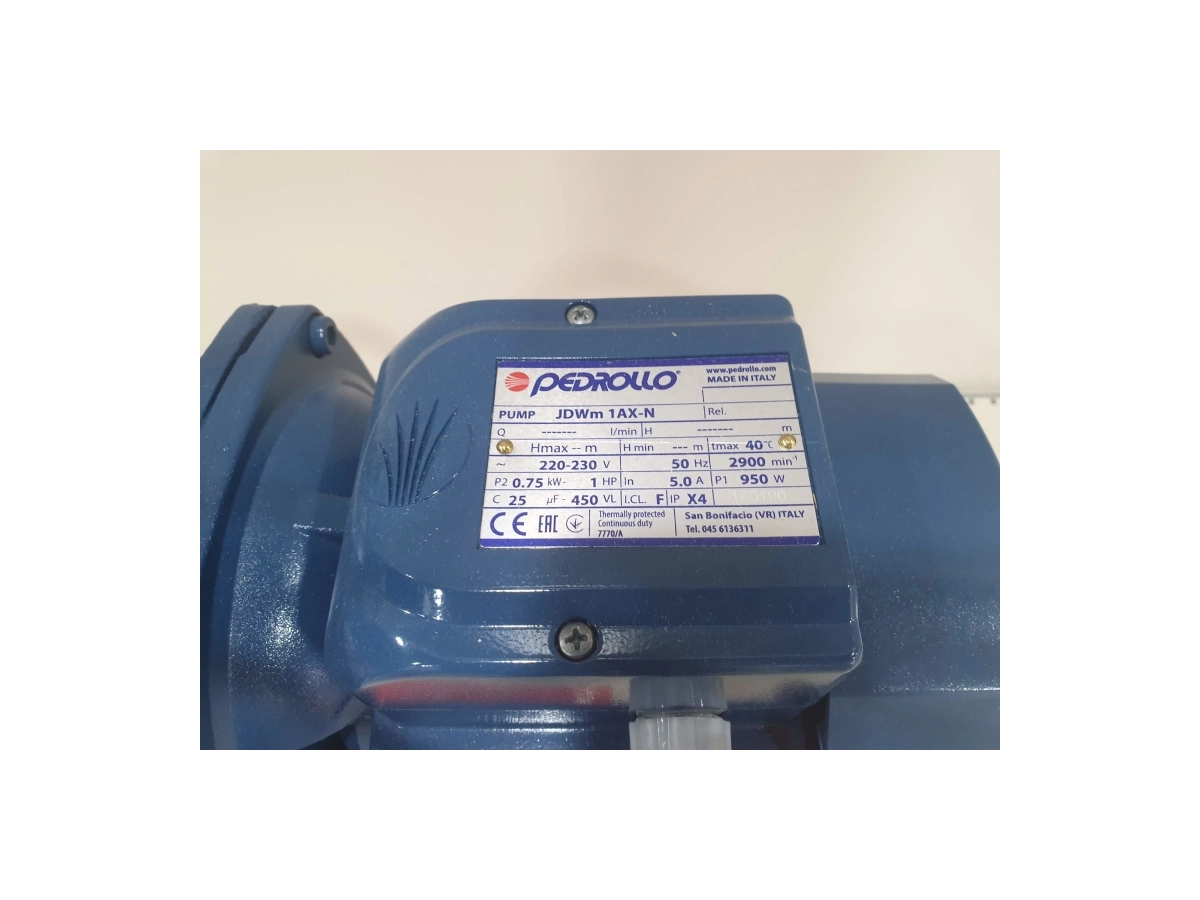 Гидрофор Pedrollo JDWm1AX-30-4-24CL (до 25м, 0,75kW) без защиты