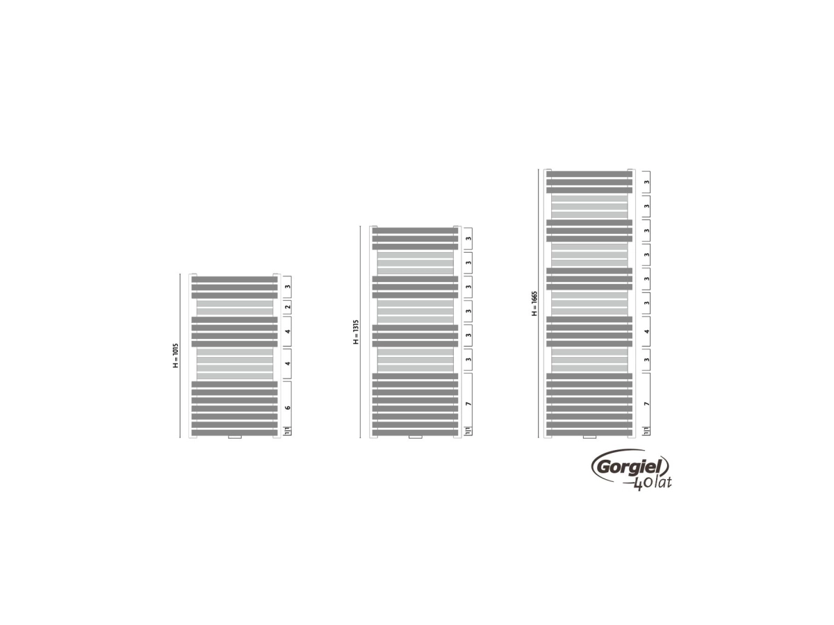 Uscator de prosoape design GORGIEL TRITON ATR 100/60