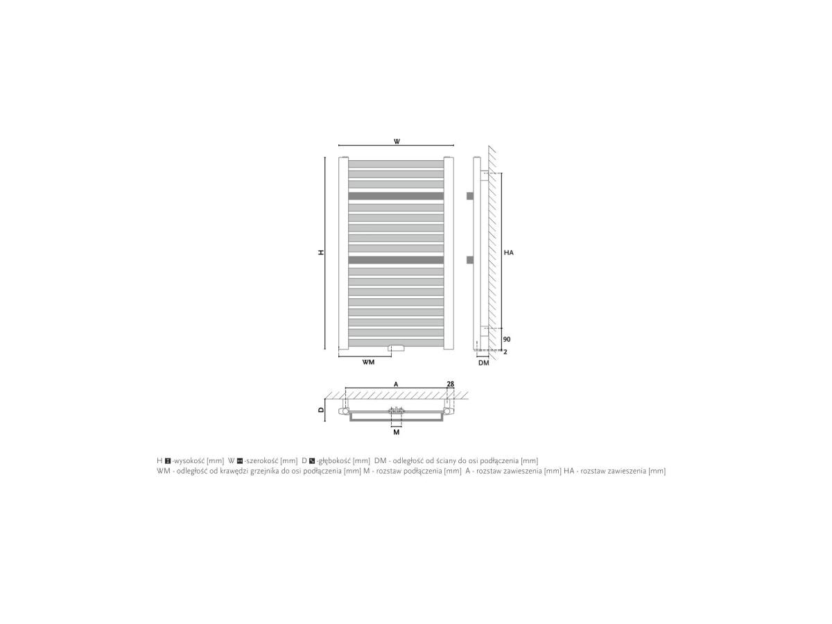 Uscator de prosoape design GORGIEL NADIR DR/P AD-DR/P 70/55