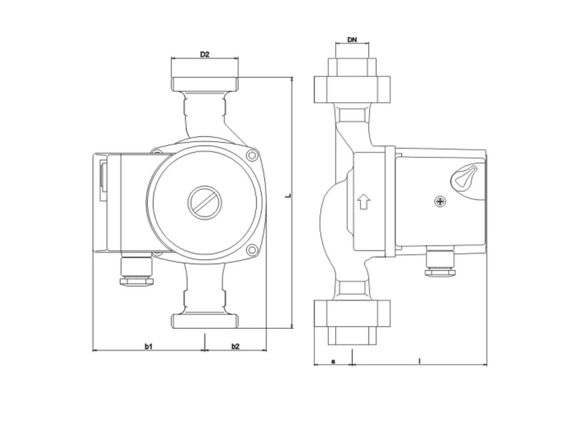 Pompa de circulatie IMP Pumps GHN 25/70-180