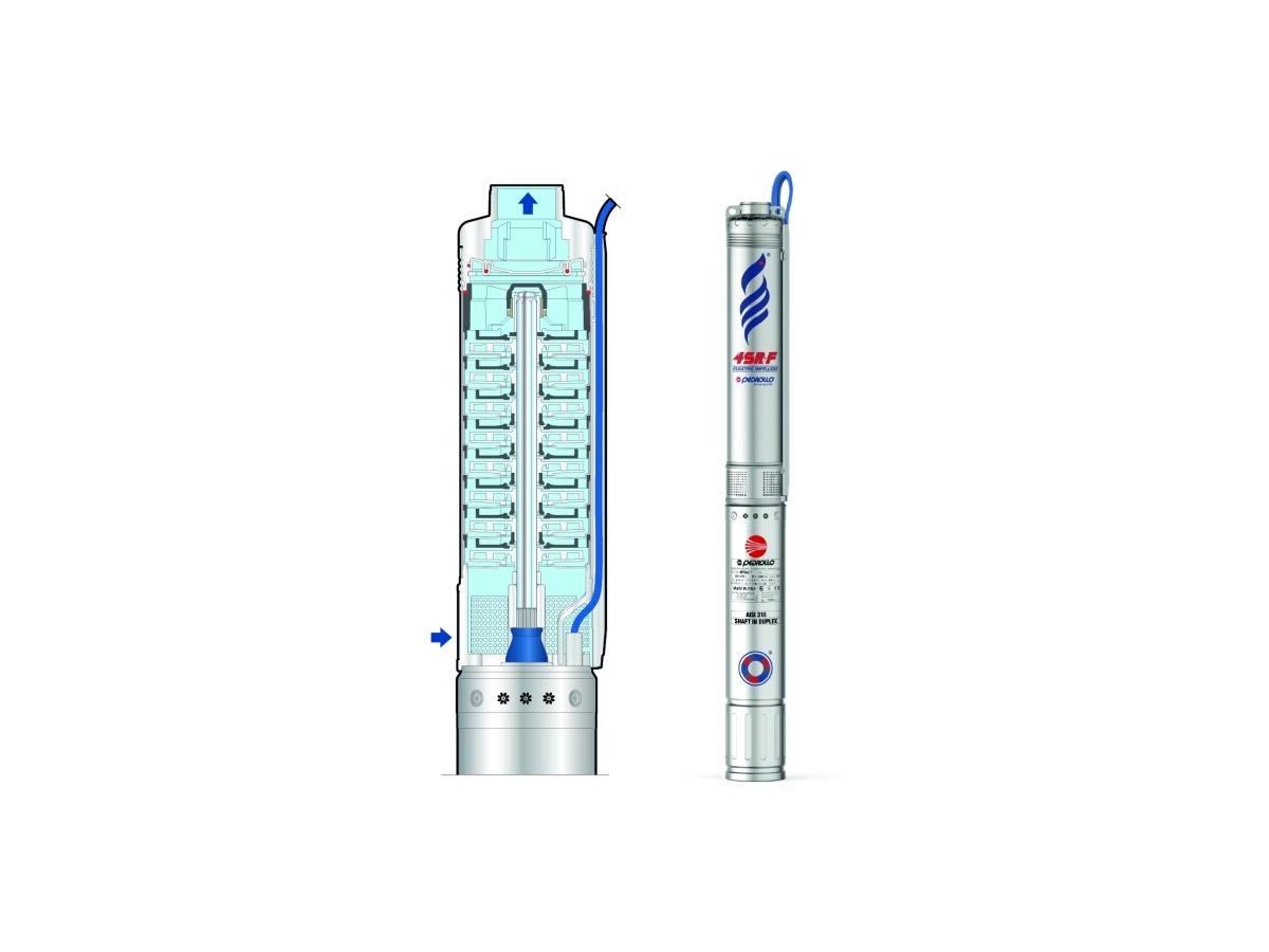 Глубинный электронасос Pedrollo 4SR4/15 F-PD до 114 м, 1.5 кВт