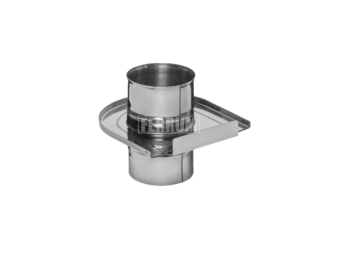 Шибер-задвижка FERRUM d.115 мм (inox 430/0,8 мм)