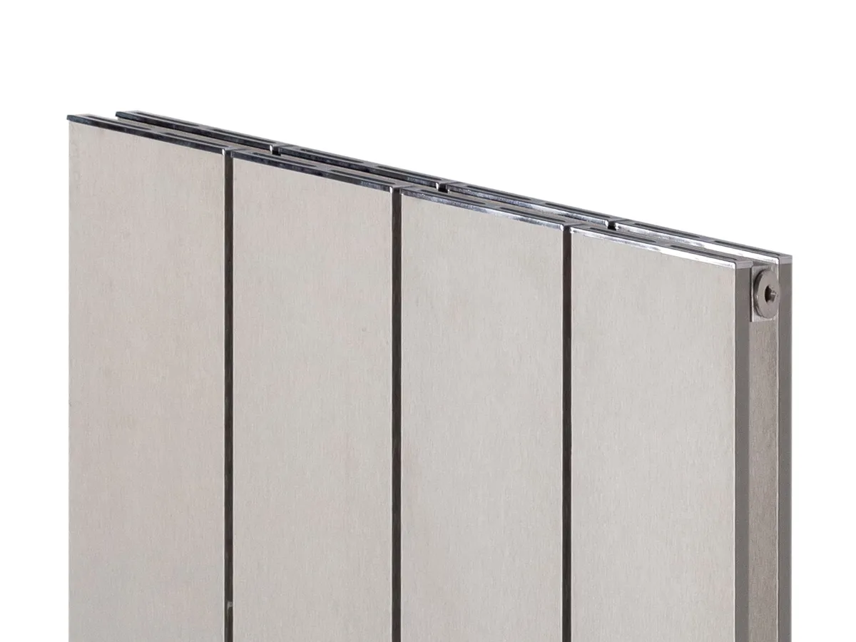Calorifer decorativ LOJIMAX, colectia  KALSEDON DOUBLE высота 300 mm. ширина 280 mm. INOX SATINE