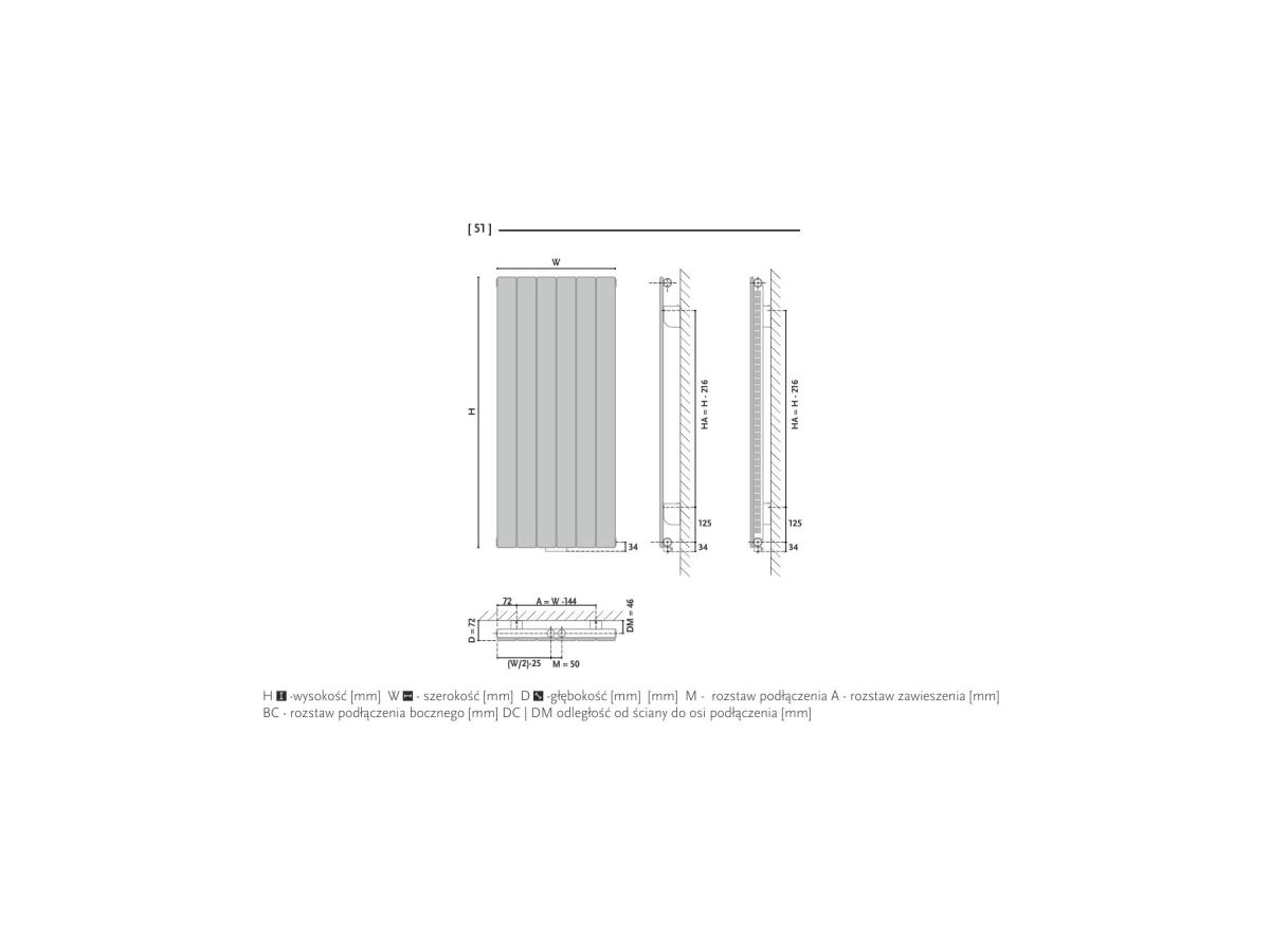 Radiator design GORGIEL ALTUS AVV 60/ 30