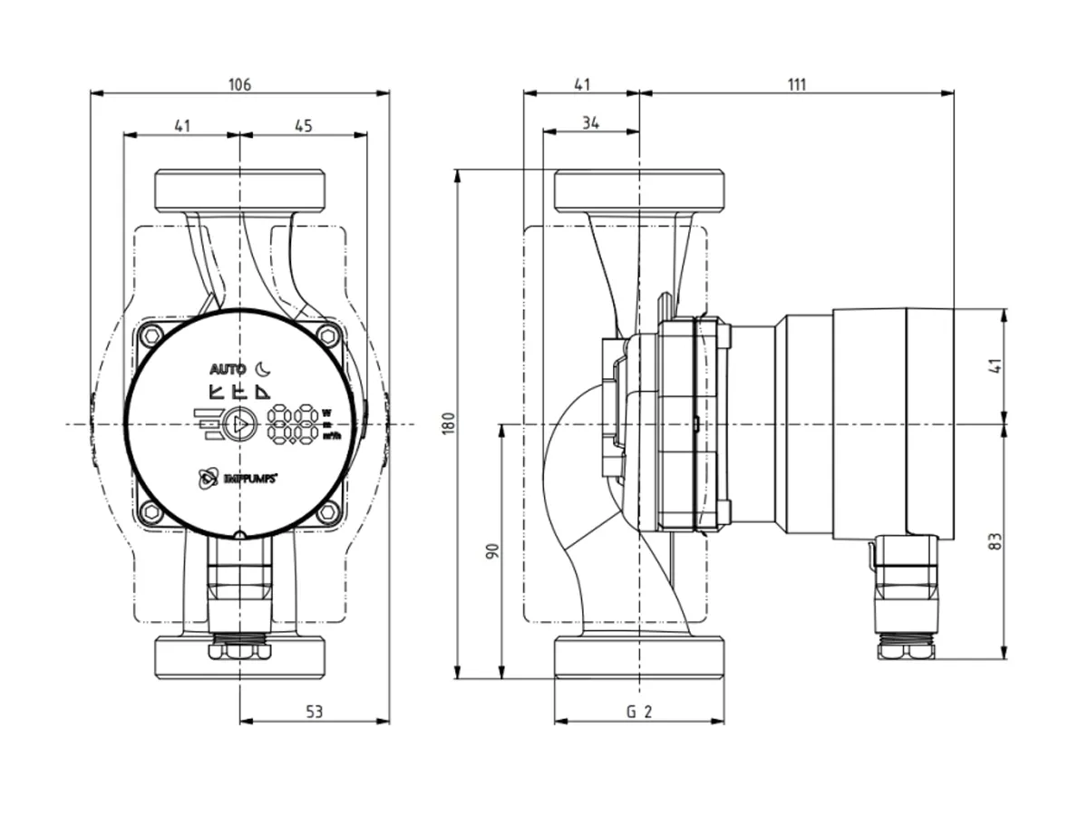 Pompa de circulatie IMP Pumps NMT MINI 25/40-130