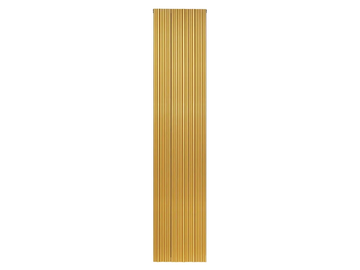Calorifer decorativ LOJIMAX, colectia BAMBOO DOUBLE inaltimea 300 mm. latimea 239 mm. GOLD MATT ANODISING