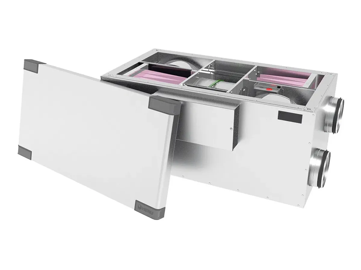 Recuperator de aer cu sistem de ventilație de tip canal OSTBERG HERU 200 S EC-y2 (debit de aer 878 m³/h)