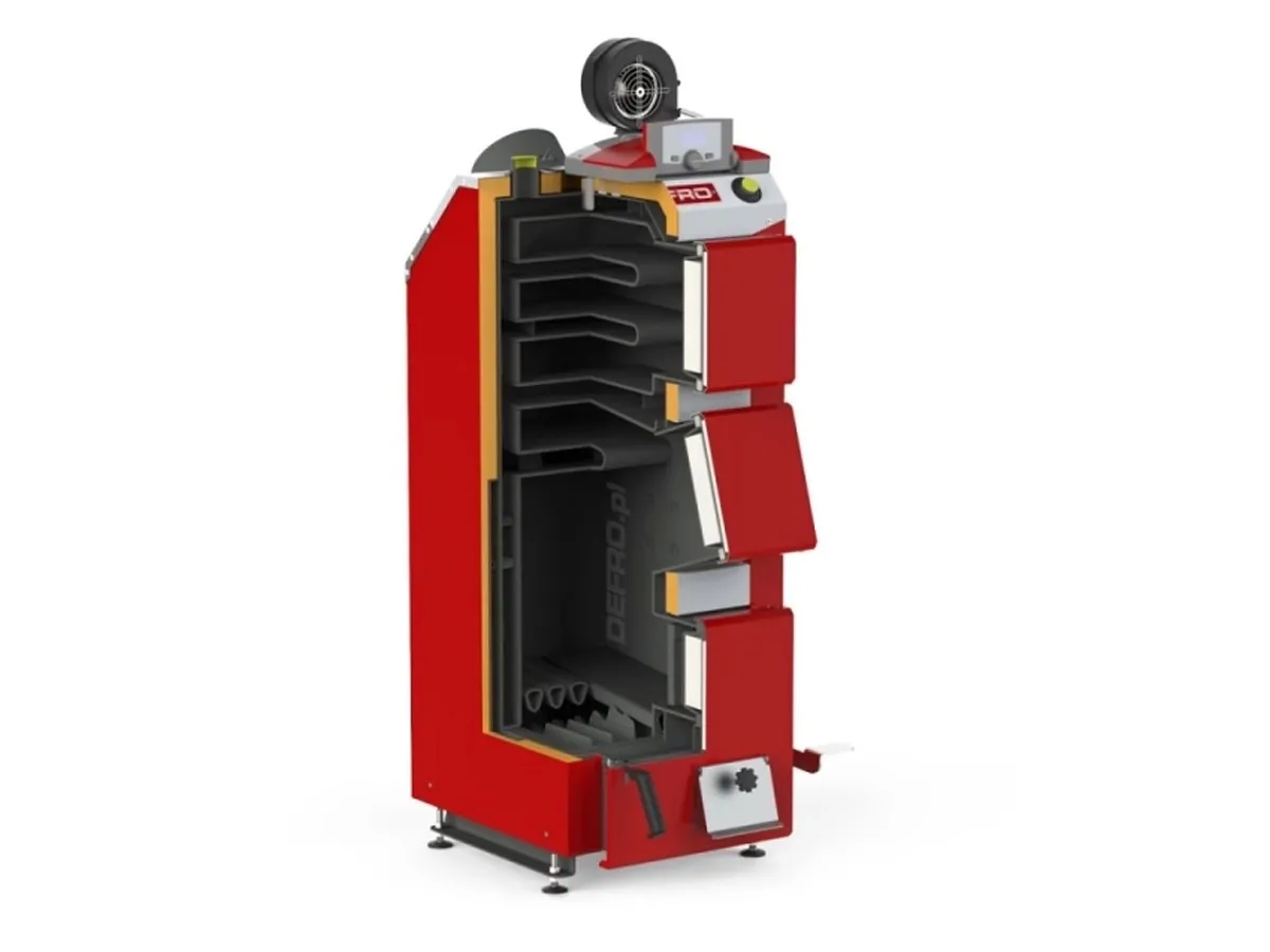 Cazan pe combustibil solid cu incarcare manuala DEFRO OPTIMA KOMFORT PLUS A 25 kW