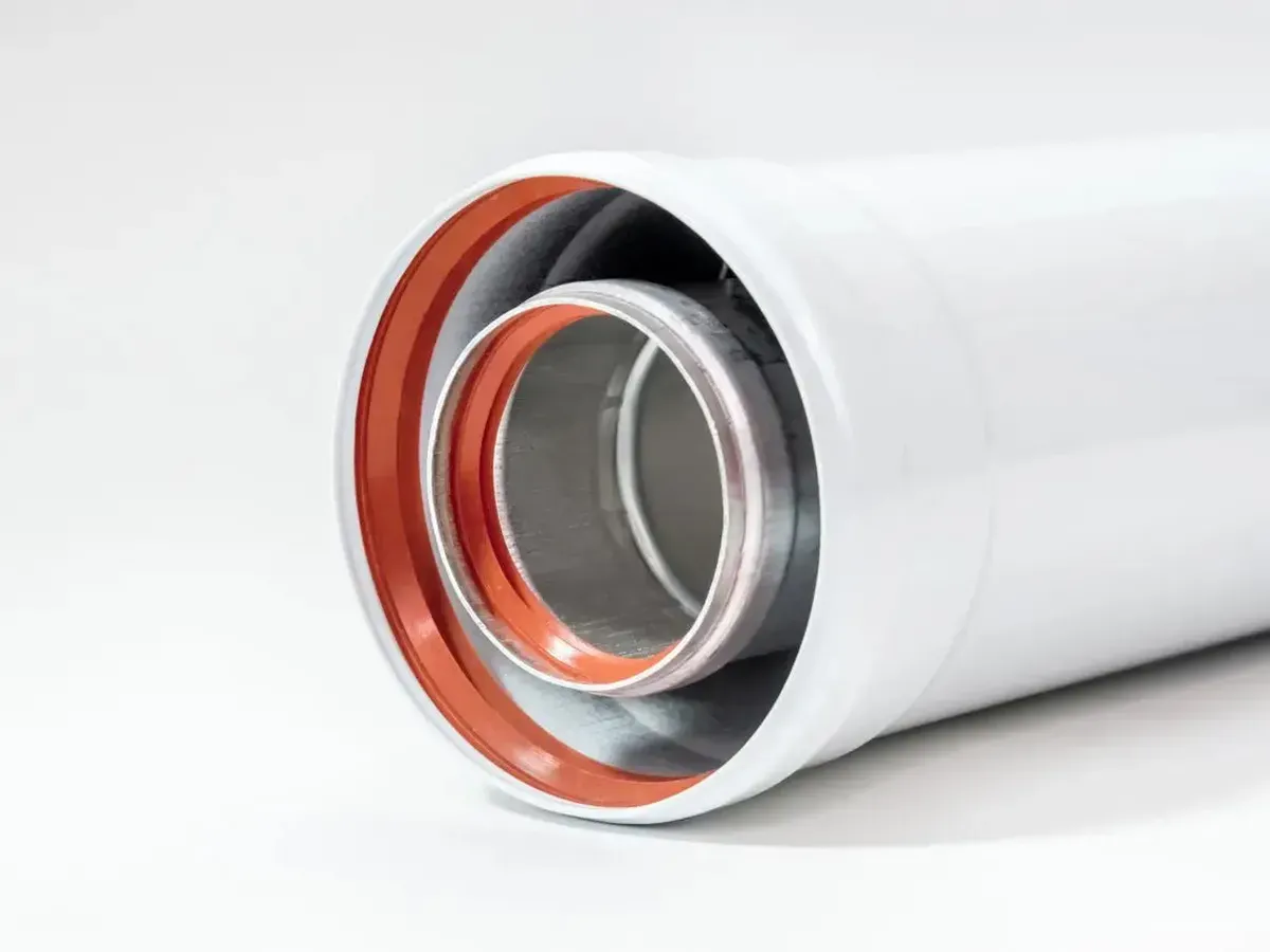 Prelungire coaxiala, pentru cos d 60/100 mm, l 500 mm