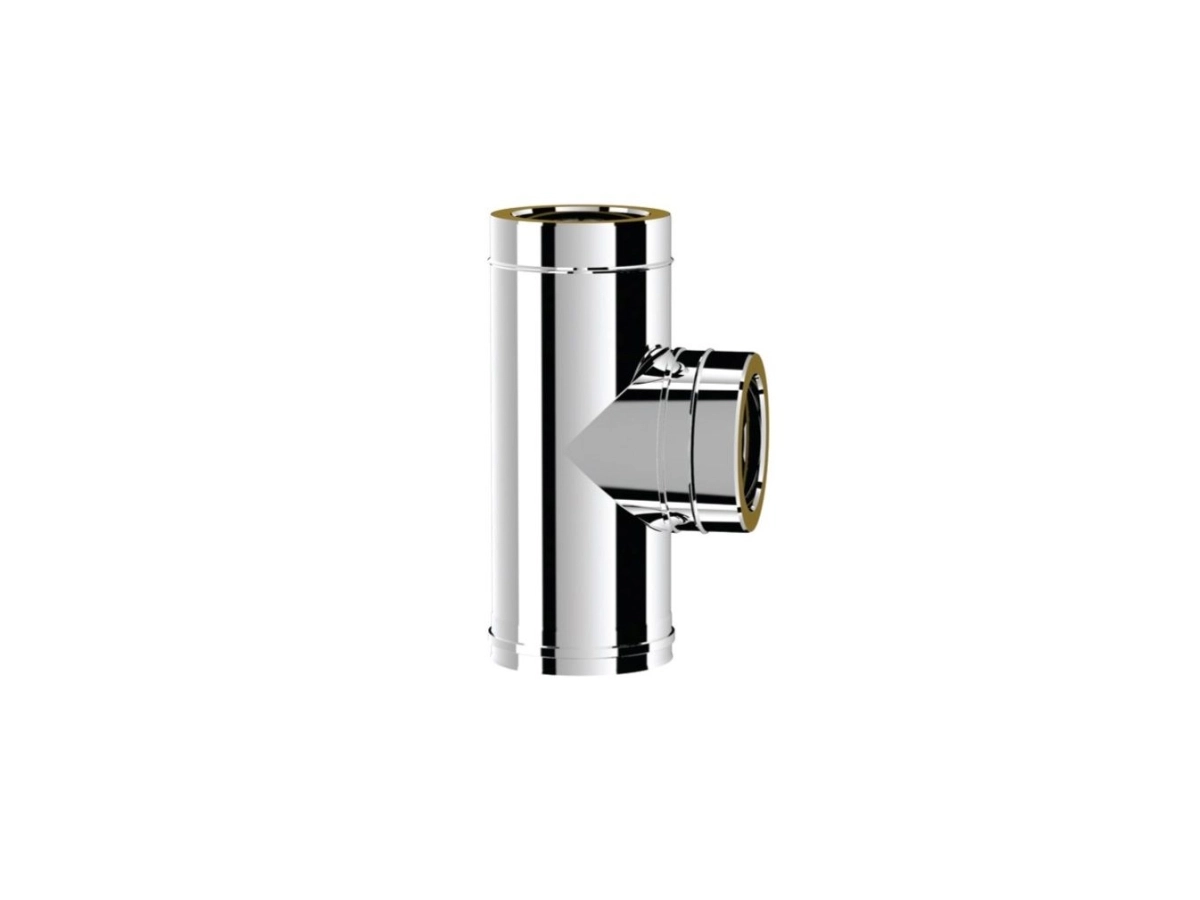 Тройник дымоходный утепленный 90° SOLINOX d.150-200 (inox 304/304)