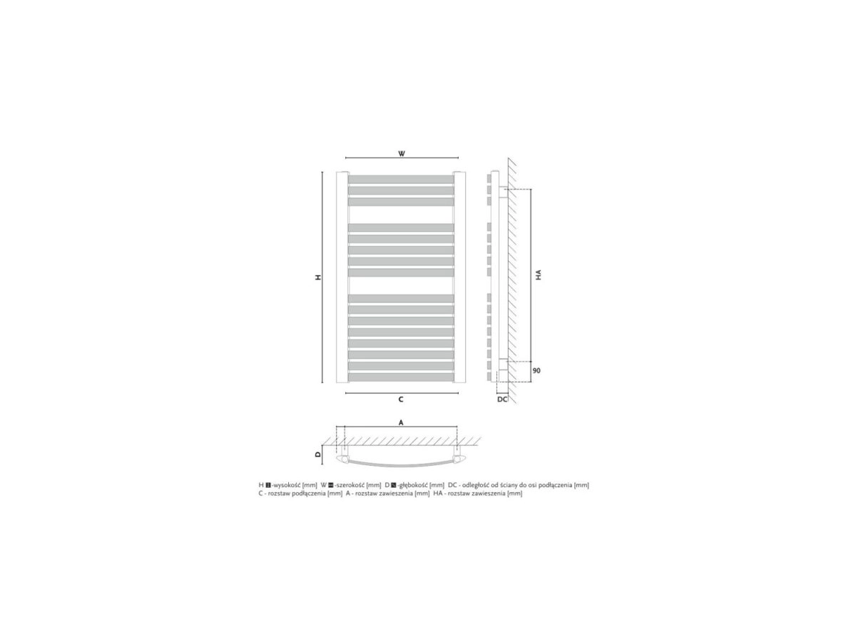 Uscator de prosoape design GORGIEL ZENITH W AZ-W 70/60