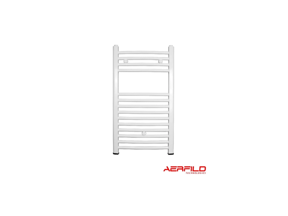 Дизайнерский полотенцесушитель Aerfild Round 450x800 mm, alb
