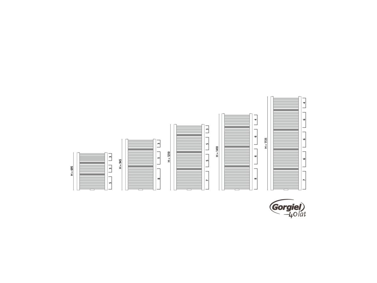 Uscator de prosoape design GORGIEL NADIR DR/P AD-DR/P 70/55