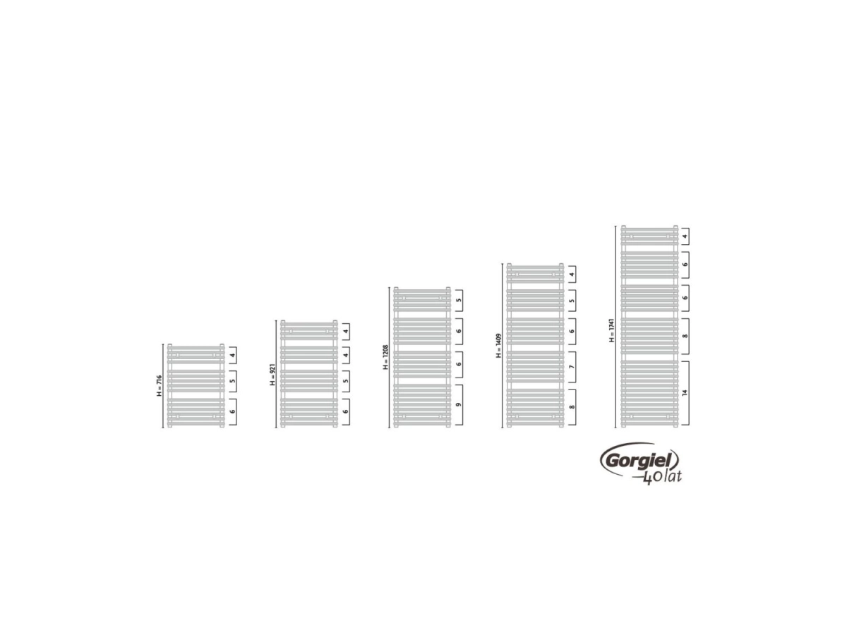 Uscator de prosoape design GORGIEL MARS AR1 70/50