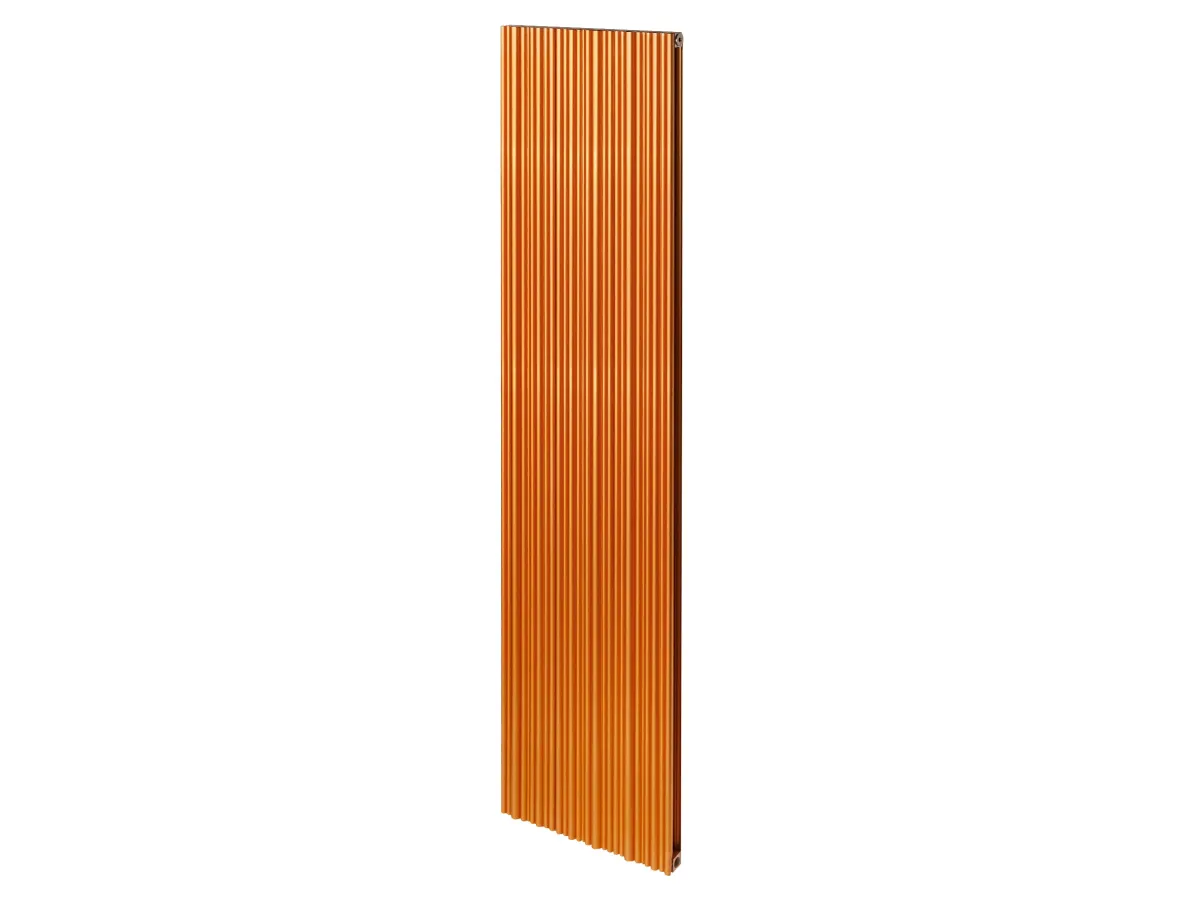 Calorifer decorativ LOJIMAX, colectia BAMBOO DOUBLE inaltimea 300 mm. latimea 239 mm. COPPER MATT ANODISING