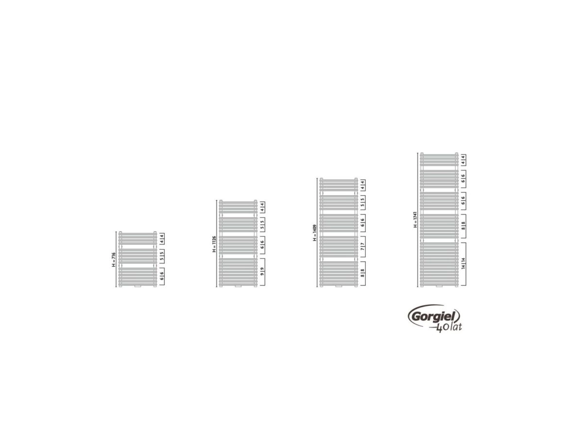 Uscator de prosoape design GORGIEL MARS AR2 70/50