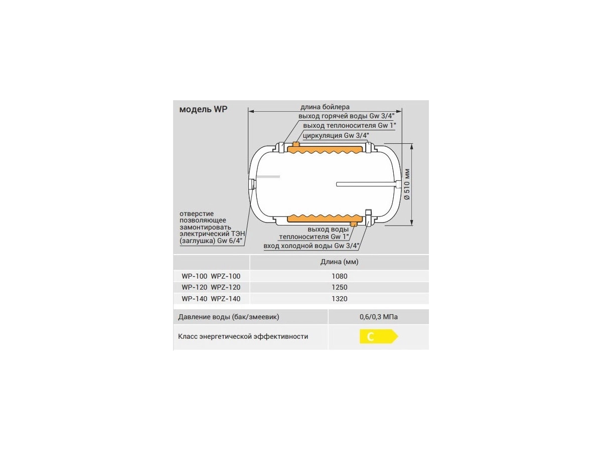 Boiler autonom Kospel 120 л