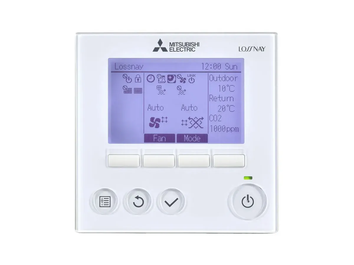 Recuperator de aer cu sistem de ventilație de tip canal Mitsubishi Electric LGH-100RVX3-E (debit de aer 1000 m³/h)