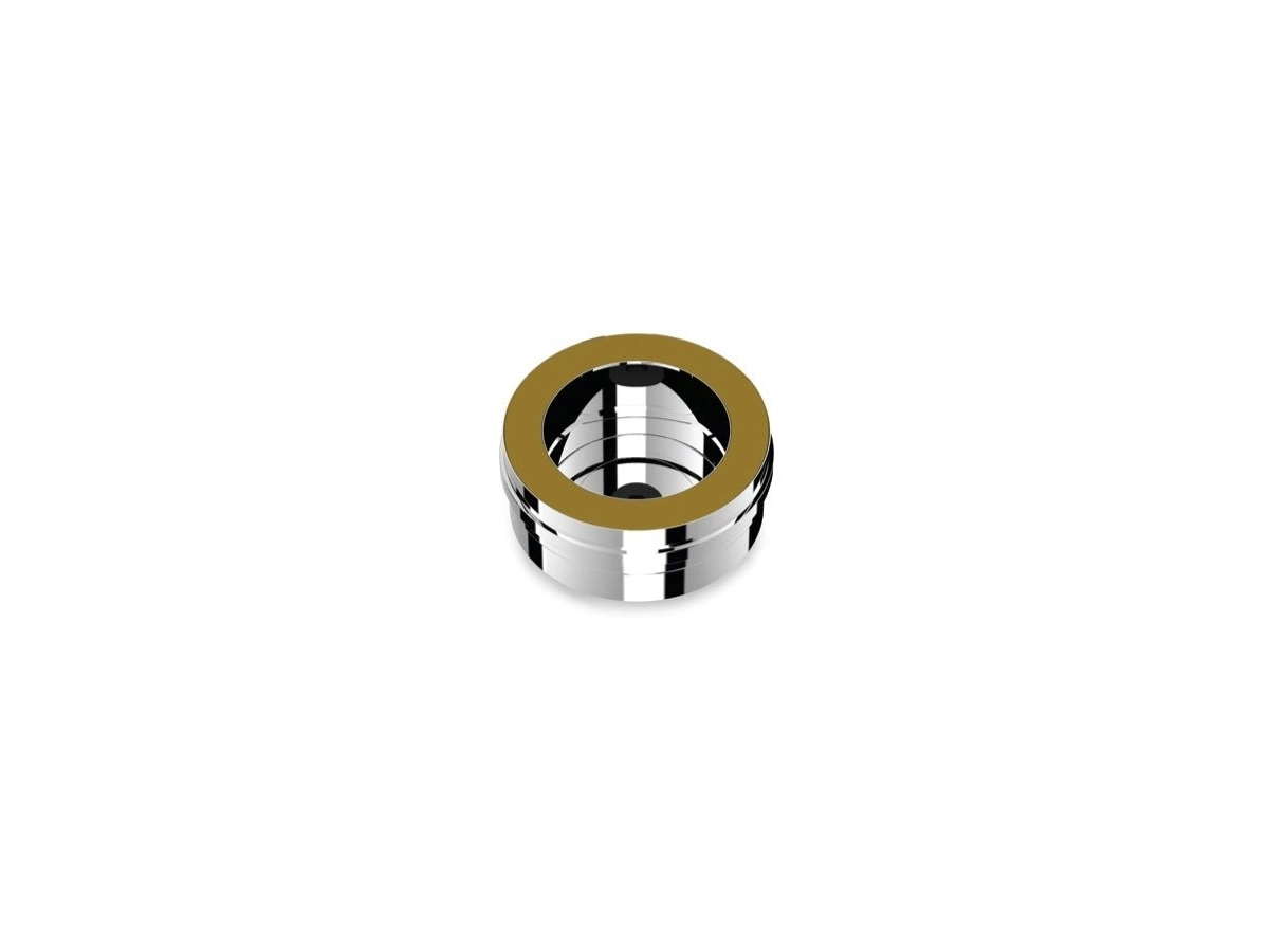 Заглушка дымоходная с конденсатоотводчиком SOLINOX d.130-180 (inox 304/304)