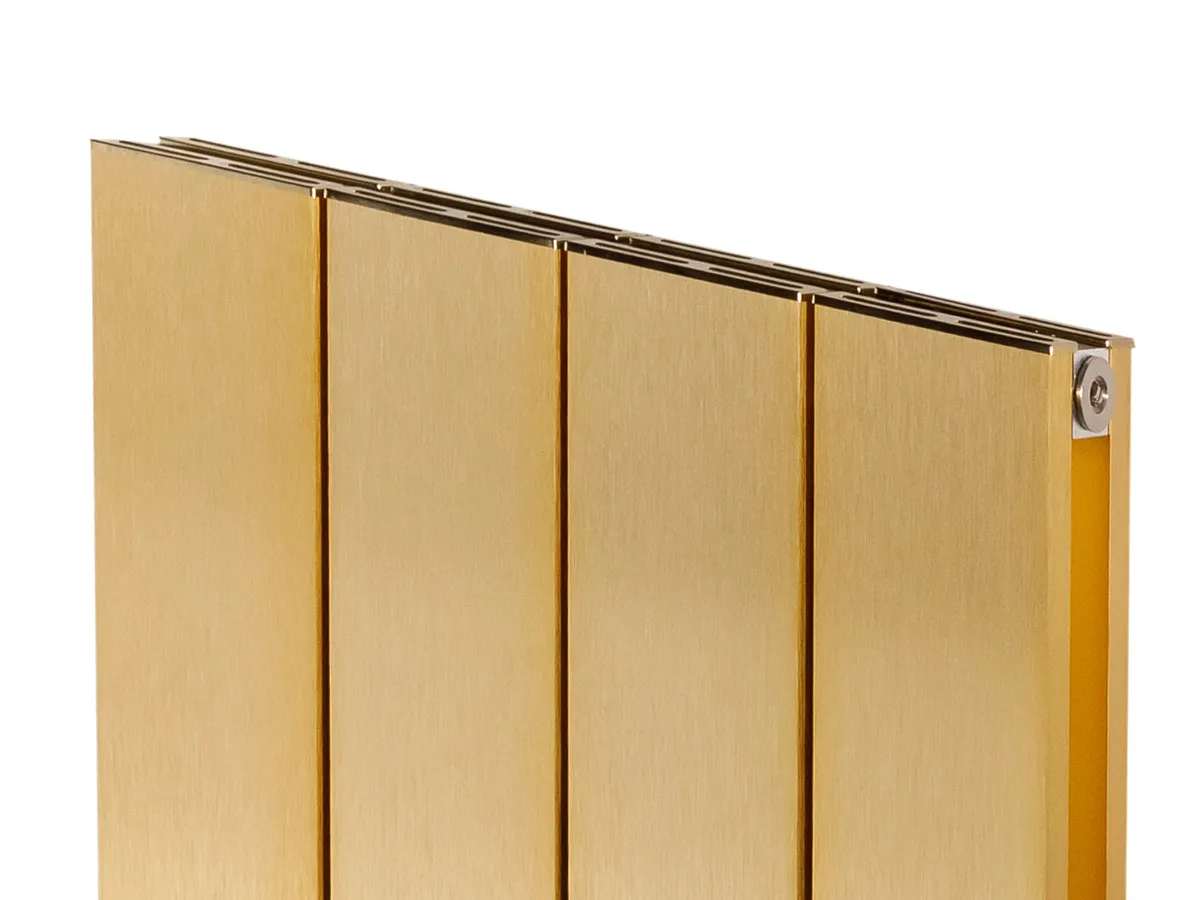 Calorifer decorativ LOJIMAX, colectia  KALSEDON DOUBLE высота 300 mm. ширина 280 mm. GOLD SATINE