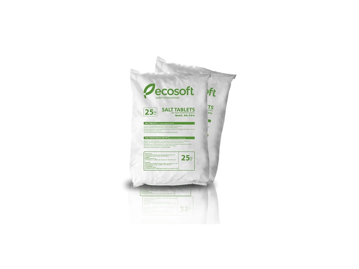 Соль таблетированная ECOSIL, мешок 25 kg