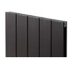 Calorifer decorativ LOJIMAX, colectia  KALSEDON DOUBLE высота 300 mm. ширина 280 mm. BLACK SATINE