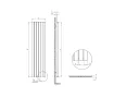 Calorifer decorativ LOJIMAX, colectia  ROYAL высота 300 mm. ширина 218 mm. Kiwi mat