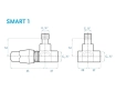 Кран радиаторный с термоголовкой Gorgiel Smart1 (06)