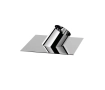 Накрышный переход угловой 45° SOLINOX d.230 (inox 304)