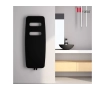 Стальной дизайнерский полотенцесушитель Carisa MANCHESTER 1190x470 Black
