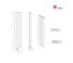 Алюминиевый дизайнерский радиатор Carisa CURVY 1800x495 White